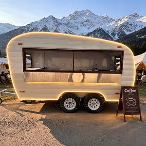 Remolque de Comida de Acero Inoxidable OEM, Quiosco Móvil de Helados, Tienda al Aire Libre en Venta, Marca REALMENTE, Color Personalizado, Cafetería Portátil - Product Image 1