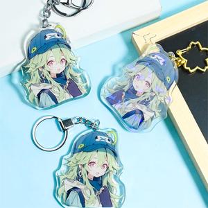 Tùy chỉnh Acrylic Móc Chìa Khóa với UV in ấn Holographic Anime epoxy với long lanh nhựa Keychain tùy chỉnh - Product Image 4