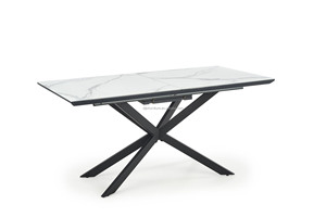 <span class=keywords><strong>Mesa</strong></span> de <span class=keywords><strong>comedor</strong></span> <span class=keywords><strong>extensible</strong></span> con <span class=keywords><strong>mesa</strong></span> de pizarra de piedra de mármol de vidrio templado <span class=keywords><strong>y</strong></span> base de <span class=keywords><strong>acero</strong></span> al carbono de arena - Product Image 2