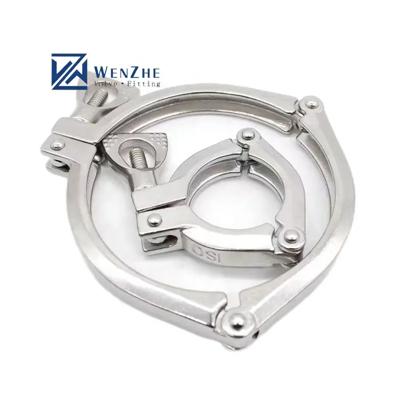 Tri Clamp Clover Stainless Steel Single Pin Heavy Duty Sanitary Tri Clamp