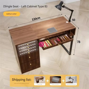 Yicheng Beauty, venta al por mayor, nueva mesa <span class=keywords><strong>de</strong></span> <span class=keywords><strong>uñas</strong></span> <span class=keywords><strong>de</strong></span> madera maciza multifuncional, cajón <span class=keywords><strong>de</strong></span> acrílico, estación <span class=keywords><strong>de</strong></span> trabajo <span class=keywords><strong>de</strong></span> <span class=keywords><strong>uñas</strong></span> a la venta - Product Image 5