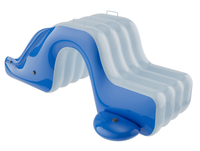 Aufblasbarer PVC-Pool mit Rutsche und Markisen paddeln Großer Außen pool Tragbar Faltbar für Kinder Kinder Erwachsene Familie