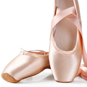 Chaussons <span class=keywords><strong>de</strong></span> <span class=keywords><strong>danse</strong></span> couleur chair pour enfants et adultes, pointes <span class=keywords><strong>de</strong></span> ballet professionnelles avec rubans, pour femme - Product Image 1