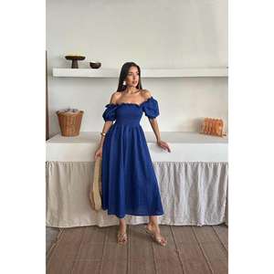 Vente en gros Saks Gipeli Robe longue modeste grande taille, brodée sur mesure, translucide, avec fermeture éclair, pour la première journée, disponible - Product Image 5