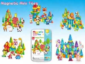 Rompecabezas Magnético 3D de Bloques Mini, Portátil, en Caja de Hierro, con Ventana, Colorido, Creativo, DIY, para la Imaginación de Animales de Granja - Product Image 6