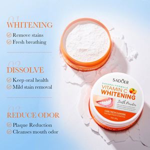 SADOER Polvo de dientes Higiene bucal <span class=keywords><strong>Suero</strong></span> de limpieza Gel blanco Cuidado de los dientes Blanqueamiento de dientes Herramientas dentales Sonrisa perfecta - Product Image 5