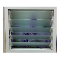 Volets en verre à lamelles horizontales modernes anti-effraction en PVC et UPVC réglables pour fenêtres d'hôtel