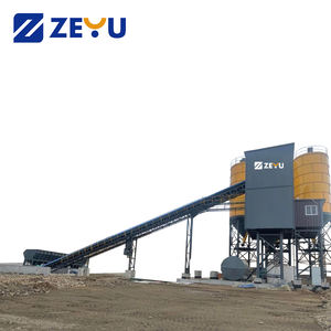 Planta Mezcladora de Concreto Pequeña y Fija de 180m3/h, Línea de Producción Totalmente Automática con Control PLC, Motor, Rodamientos y Energía Eléctrica - Product Image 6