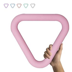 Peso libre Triángulo colorido Silicona Antideslizante Mancuernas Barras de peso Yoga Mancuerna Barras de peso de mano para mujeres Fitness en casa - Product Image 1