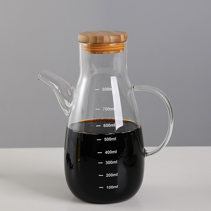clear-800ml wooden lid