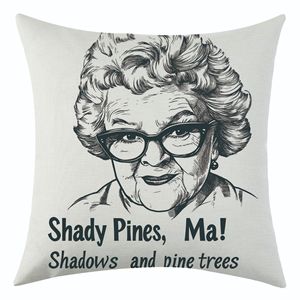 Cartoon Character Linen <b>Pillowcase</b> <b>Square</b> Washable Living Room Cushion Cover - Product Image 4