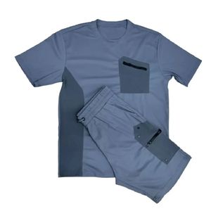 Recién llegados, conjuntos de pantalones cortos en blanco a la moda para ropa informal, conjuntos de pantalones cortos de verano para hombres, conjunto corto con logotipo hecho a medida para hombres - Product Image 4