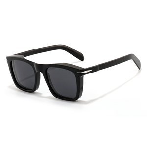 Gafas de Sol Rectangulares con Logotipo Personalizado, Montura Completa de Concha de Tortuga, Lentes Marrones, Protección Anti-UV, Unisex para Adultos - Product Image 5