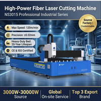 Máquina de Corte Láser de Fibra CNC Automática de 3000W, Cypcut AI/BMP/PLT para Acero Inoxidable, Software Inteligente, Monitoreo Remoto