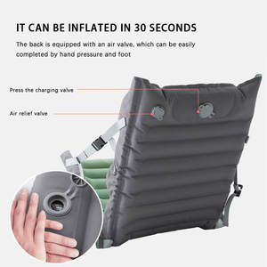 เก้าอี้ตั้งแคมป์พับได้แบบเป่าลมพร้อมวัสดุหนาพิเศษ สามารถเติมลมได้รวดเร็ว ปรับได้ และจัดเก็บง่าย - Product Image 6