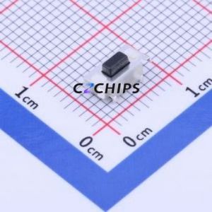 YTSB001A0351803B Tactile Switch SMD Switch Single Pole Single Throw Rectangle Button 1.8N Horizontal Mount - Product Image 1
