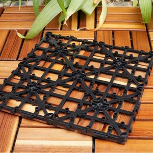 Suelo de Madera de Acacia Encastrable para Balcón, Terraza Exterior, Resistente a la Humedad, Diseño Rectangular con Doble Bloqueo - Product Image 4