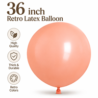 Ballons géants en latex de 36 pouces, couleur rétro, ballons de qualité supérieure, épais et durables, pour la décoration de fête, usine OEM ODM