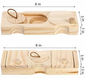 Gelişmiş Çevre Dostu Dayanıklı İnteraktif Ahşap Evcil Hayvan Mama Kabı Bulmaca Oyunu - Product Image 6