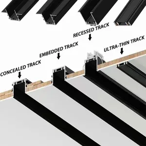 Wholesale Commercial Ultra Thin Magnetic Led Light System 48v Magnetic Track Rail Lights For Home Lighting