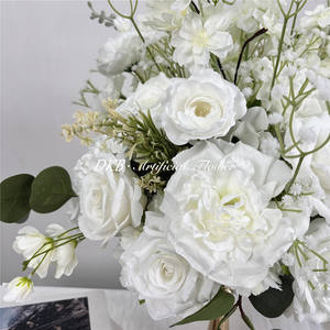 ดอกไม้ประดิษฐ์ทรงกลมสำหรับตกแต่งโต๊ะกลางงานแต่งงาน โรงแรม และงานอีเว้นท์ จากโรงงาน OEM - Product Image 3