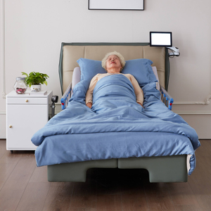 Cama de cuidado en el hogar ajustable de edición de lujo con funciones de monitoreo automático y giro para personas mayores y postradas en cama - Product Image 5