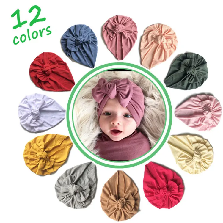 2020 INS Hairbands For Baby Hair Accessories Baby Turban Hat Baby Cap