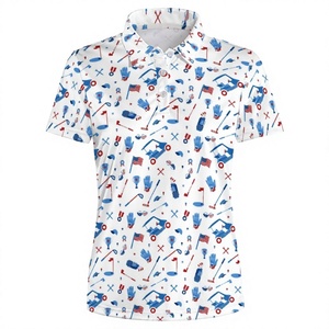 เสื้อปักลายสำหรับผู้หญิง ผ้าโพลีเอสเตอร์ถัก 100% แห้งเร็ว ระบายอากาศได้ดี เหมาะสำหรับทีมกีฬากอล์ฟ - Product Image 2