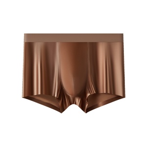 Sous-vêtements en soie tricotée pour <span class=keywords><strong>homme</strong></span>, satin <span class=keywords><strong>de</strong></span> luxe <span class=keywords><strong>l</strong></span>éger, soyeux, respirant, sensation <span class=keywords><strong>de</strong></span> peau nue, taille mi-haute, haut <span class=keywords><strong>de</strong></span> gamme - Product Image 5