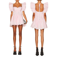 Grande taille meilleure vente mode confortable mignon rose trois dimensions diamant strass robe de princesse