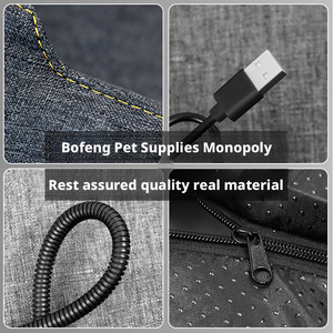 Cama Térmica para Animais de Estimação com Termostato USB Ecológico, Ajuste de Temperatura em 4 Níveis, Sólida e Anti-Mordida, Tapete Aquecido para Gatos e Cães no Inverno - Product Image 2