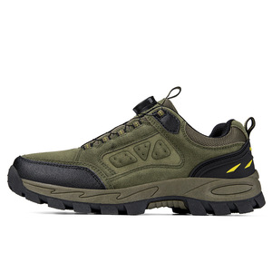 Chaussures de randonnée pour hommes, dessus en daim, semelle extérieure en caoutchouc, doublure en mesh respirant, chaussures de trekking d'automne pour l'extérieur, chaussures de marche à bout fermé, semelle intermédiaire en EVA - Product Image 4
