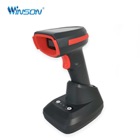 Terminal de point de vente portable sans fil avec lecteur de codes-barres 1D 2D CMOS, scanner de codes-barres avec support en option