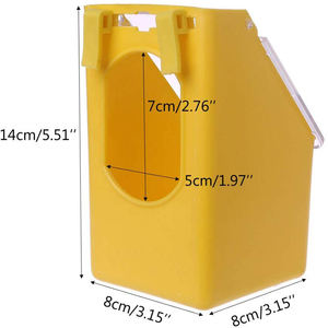 Comedero Colgante para Pájaros, Caja de Alimentación para Loros, Jaula, Caja de Arena, Comedero para Agapornis - Product Image 6