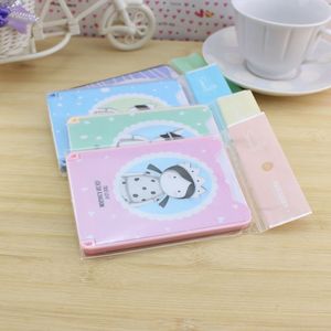 Korean Style Folding <b>Mirror</b> Set With Comb Cartoon Design <b>Rectangle</b> Plastic Home Use Random Color Mixing - Product Image 1