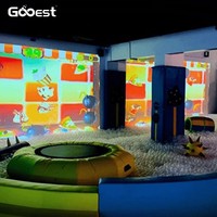 Gooest Magic Crazy Ball, Máquina de Juego Interactiva de Metal para Interiores, Proyector Comercial, Simulador de Vuelo de 360 Grados, Parque de Atracciones