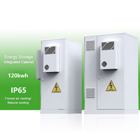 Armoire de batterie solaire LiFePO4 robuste de 125 kW 261 kWh à refroidissement par air pour stockage d'énergie commercial hors réseau et sur réseau