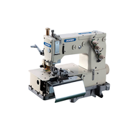 ZY2000C Zoyer double aiguille plat lit faire la ceinture boucle avec tissu avant coupeur industriel ceinture boucle machine à coudre