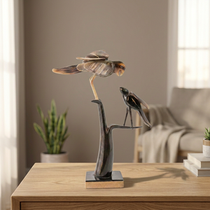 Escultura de Rama de Árbol con Pájaros, Hecha a Mano, de Madera Rústica, Ecológica, para Decoración de Interiores, Sala de Estar, Mesa, Hogar, Orissa, Todas las Temporadas - Product Image 6