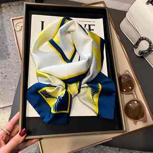 หม่อนไหมเทียมหลากสีสำหรับผู้หญิง, ริบบิ้นผ้าขนกำมะหยี่ยาวขนาดเล็กบางสำหรับฤดูใบไม้ผลิและฤดูร้อนสไตล์ใหม่ - Product Image 1