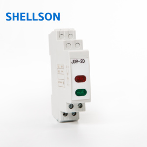 Modular DIN đường sắt chỉ số 230V AC/DC đường sắt chỉ số 1P jd9 9mm đơn Đèn đôi đèn Ba đèn chỉ số ánh sáng - Product Image 3