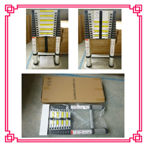 Échelle télescopique pliante en aluminium avec 5 marches et une capacité de charge de 150 kg pour usage domestique - Product Image 6