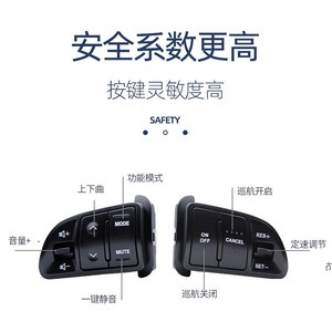 Botones Multifunción para Volante de Kia Sportage 96700-3W502, Interruptores de Plástico Negro para Control del Automóvil - Product Image 4