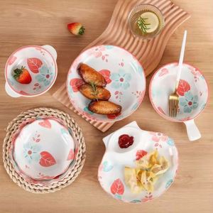 High-Value Sustainable <b>Ceramic</b> Dinnerware <b>Set</b> Spring Floral Pattern Bowl and Plate Collection Stocked - Product Image 4