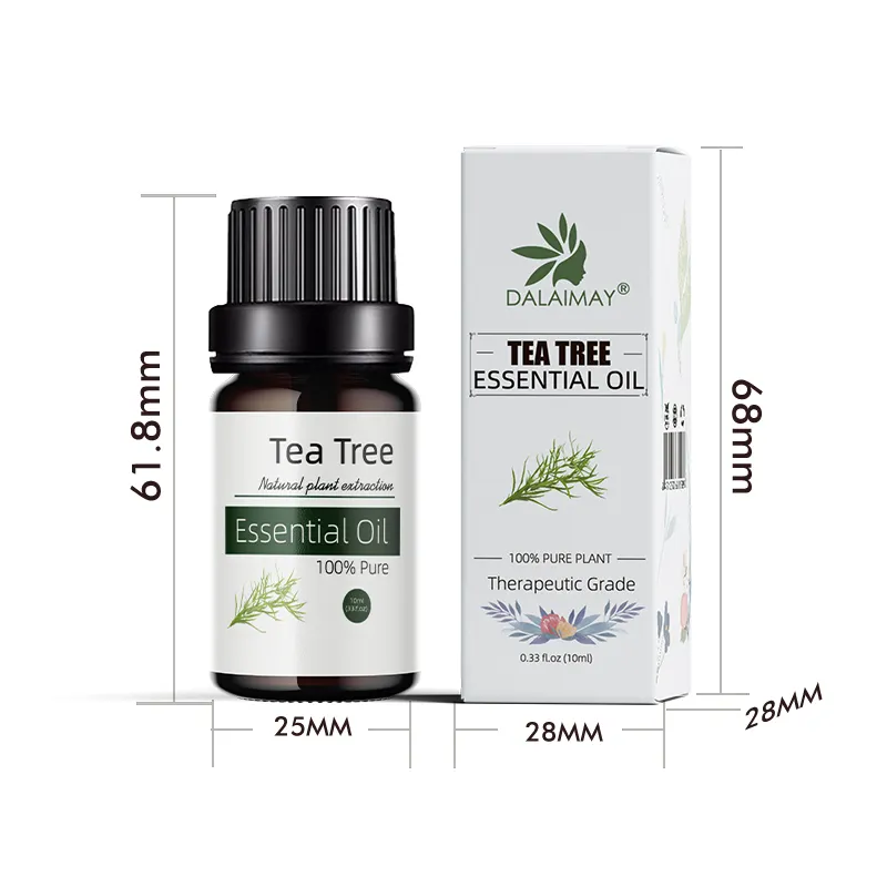 100% Pure Tea Tree น้ำมันหอมระเหยสำหรับใบหน้า Body Care