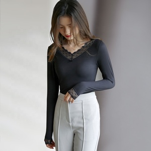 Thermal Underwear <strong>Ladies</strong> Suit Thermal Leggings V-neck Lace <strong>Long</strong> <strong>Johns</strong> Women's Thermal Clothes - Product Image 3