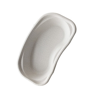 Bandeja dental desechable biodegradable y reciclable de pulpa de papel, con forma de riñón, blanqueada, moldeada por prensado en seco, para uso quirúrgico - Product Image 5