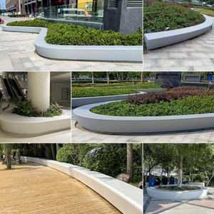 Outdoor Bamboo Tree Pool <b>Bench</b> Custom-Made for Squares Parks Tycorite Leisure Chair Decoration - Product Image 5