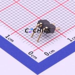 MH254R-11-02P Pin Header Bent Lead Through Hole,P=2.54mm Connector 1x2P 2.54mm Round Pin Right Angle Insert - Product Image 2