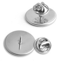 Broche Personnalisable en Acier Inoxydable Argenté Logo 3cm Verre Lumineux Métal Personnalisé Photo Animal Famille pour Mariage Alliage